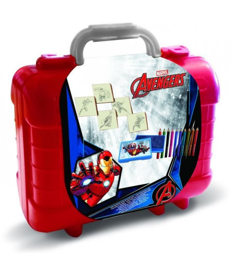 Travel Set - MULTIPRINT - 42153 - 5 tampons Ironman, 10 crayons