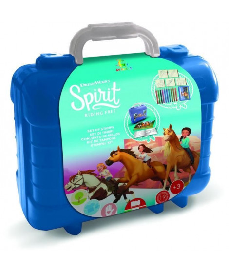 Travel Set - MULTIPRINT - 42984 - 5 tampons Spirit, 10 crayons