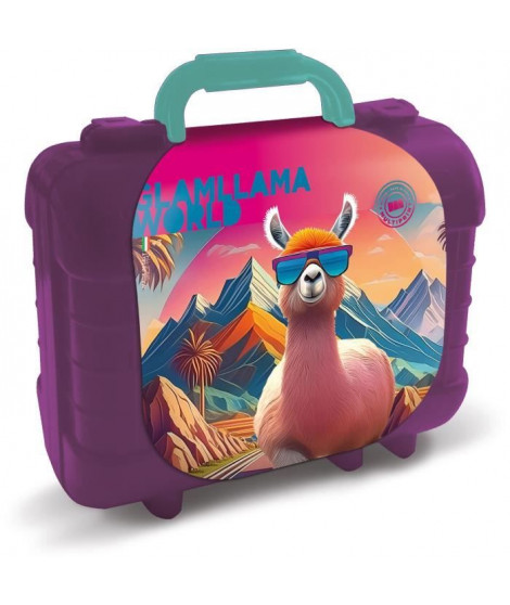 Travel Set - MULTIPRINT - 42988 - 5 tampons Lama, 10 crayons