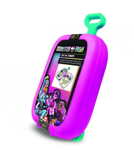 Trolley - MULTIPRINT - 64869 - 7 tampons Monster High, 5 crayons, 18 feutres