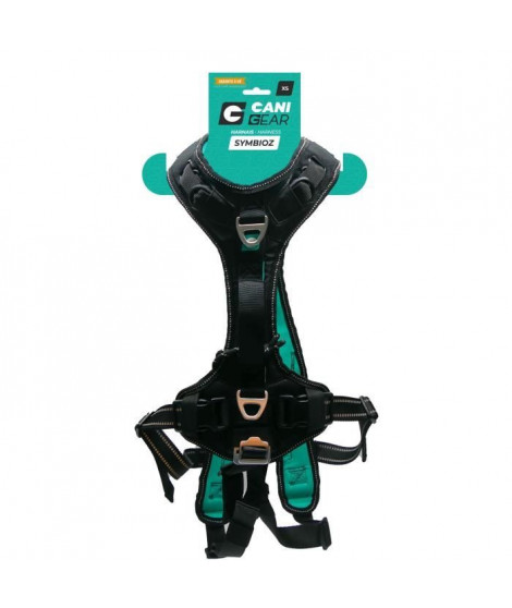 Harnais pour chien - SYMBIOZ - XS - Noir / Bleu