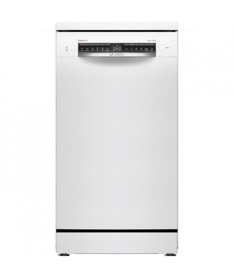 Lave-vaisselle pose-libre BOSCH SPS4EMW24E SER4 - 10 couverts - Induction - L45cm - 44 dB - Classe C - Blanc