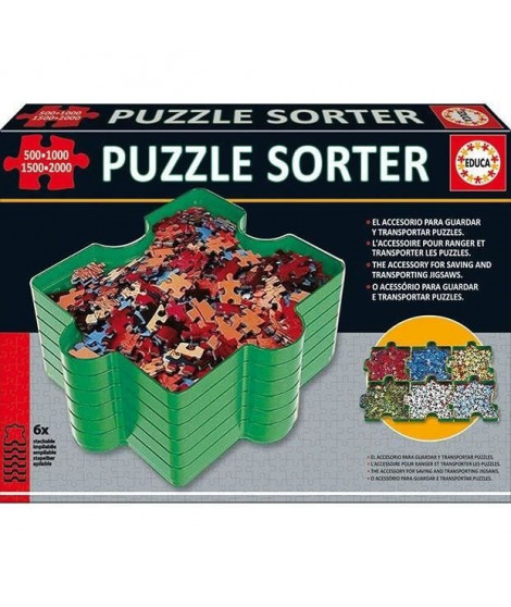 Séparateur De Pieces - EDUCA - 6 plateaux empilables et totalement emboîtables