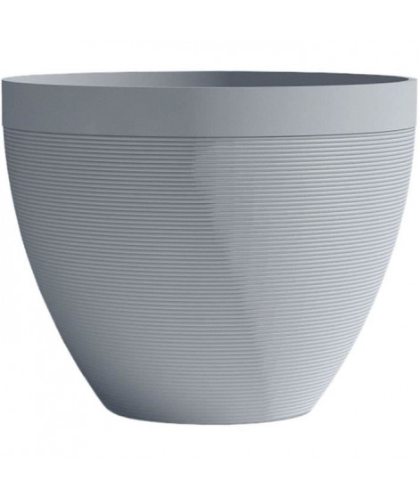 Pot de fleurs - GARDEN ID - Green Care Impact Bleu-Gris - 30 x 26 cm - Garanti 10ans - 100% recyclé - Résistant UV/gel