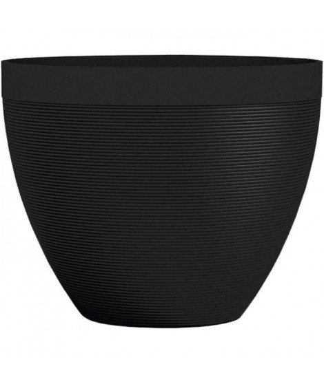 Pot de fleurs - GARDEN ID - Green Care Impact Noir-Anth - 30 x 26 cm - Garanti 10ans - 100% recyclé - Résistant UV/gel