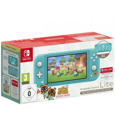 Console portable Nintendo Switch Lite  Édition Limitée Méli & Mélo Hawai + Animal Crossing: New Horizons (Pré-installé)