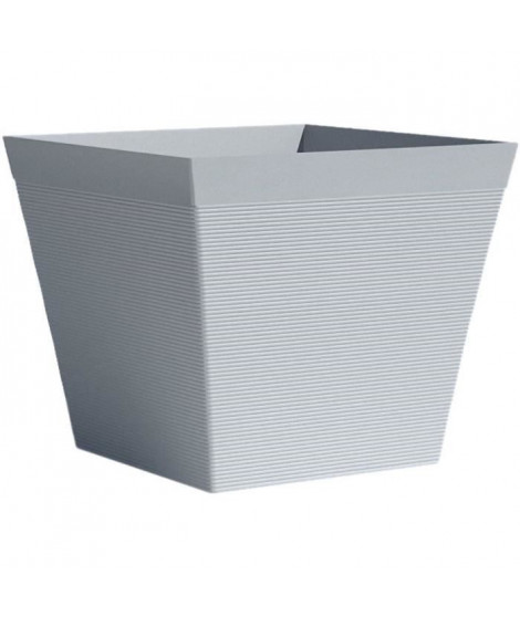 Pot carré - GARDEN ID - Green Care Impact Bleu-Gris - 29 x 26 cm - Garanti 10ans - 100% recyclé - UV/gel résistant