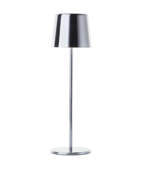 Lampe a poser d'extérieur - BRILLIANT - XAANA - Rechargeable - Chrome - LED - 2W - 160lm - CCT - DIM - USB - IP44