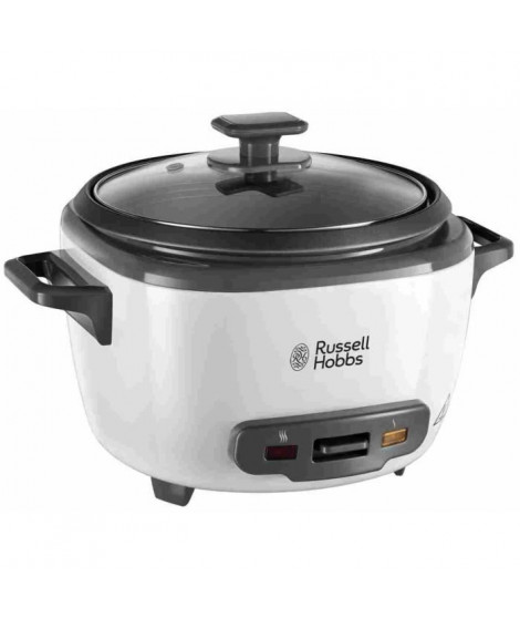 Cuiseur a riz - RUSSELL HOBBS - 27040-56 - 500 W - 3,3 L - 200 programmes - 14 portions - Blanc