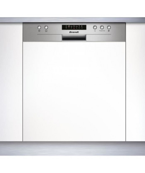 Lave-vaisselle encastrable BRANDT LVE334X - 13 couverts -  L60cm - 44 dB - Inox