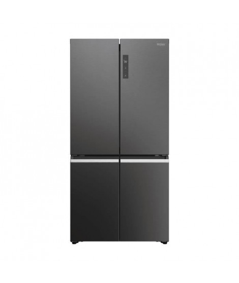 Réfrigérateur multi-portes - HAIER - Cube 90 Series 5 RTG785NHD - Classe E - 643 L - 190,5 x 90,8 x 74,8 cm - Inox foncé
