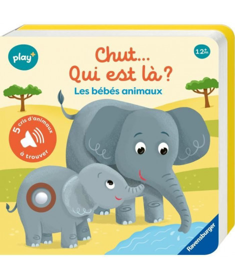 Ravensburger - Play + - Mon 1er livre sonore Cherche et trouve - Chut qui est la ? Les bébés animaux - 13099034