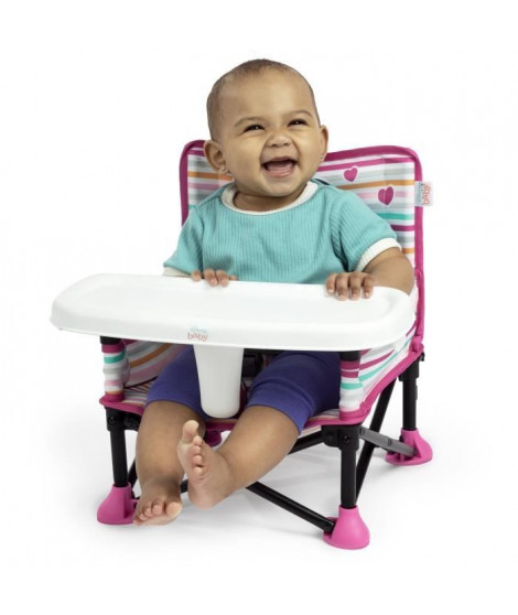 DISNEY BABY Chaise d'appoint Minnie Mouse, réhausseur Pop 'n Sit, intérieur, extérieur, pratique et compacte, pliage rapide, …