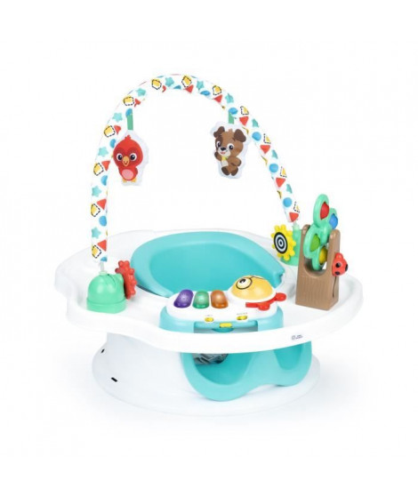 BABY EINSTEIN Siege SuperSeat 3 en 1, Siege d'activités - Réhausseur de table avec arche de jeu avec jouets interactifs
