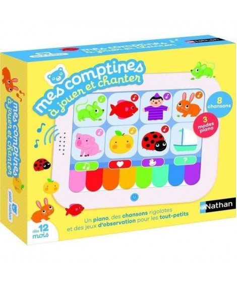 Mes comptines a jouer et a chanter - Jeu interactif - NATHAN - Découvrez et chantez 8 comptines !