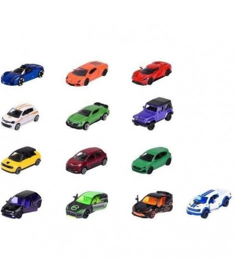Majorette - Set de 13 voitures miniatures - 9 + 4 exclusives - Métal -