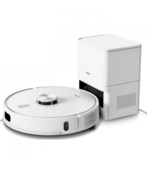 MEDION X41 SW+ - Robot Aspirateur Laveur avec station de Vidage - 200 min - Aspiration Puissante de 8000 Pa - Navigation Laser