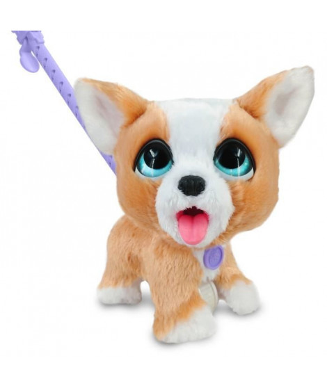 Jouet interactif - FURREAL FRIENDS - Mon Copain qui Fait Popo 23 cm - Animal interactif avec laisse, friandises et pelle