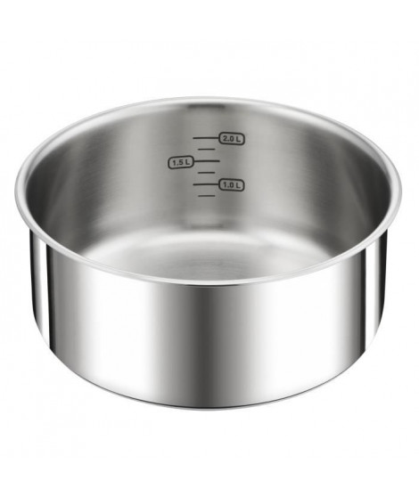 TEFAL INGENIO Preference Casserole 20 cm, Induction, Inox, Empilable, Compatible lave-vaisselle L8983004