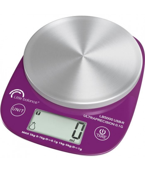 Balance culinaire - LB 5000 Pro Inox 5.1 - Ultraprécision - USB - Réparable