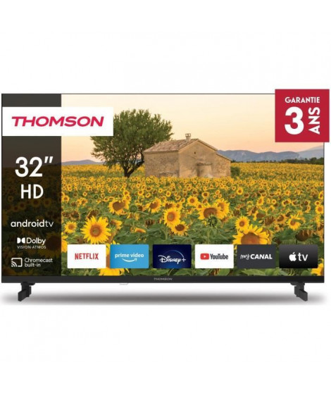 THOMSON 32HA2S13 - TV LED 32 (81 cm) - HD - Smart TV Android - 3xHDMI 1.4