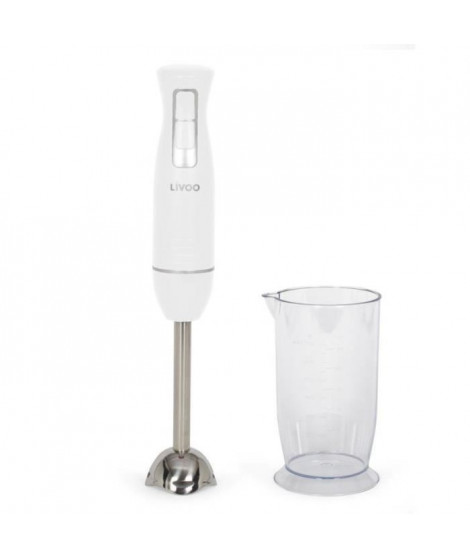 Mixeur plongeant avec bol - LIVOO - DOP245W - 400 W - 2 vitesses - Blanc