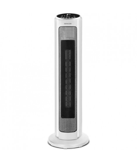 Radiateur tour en céramique - SENCOR - SFH 8994WH - Jusqu'a 2000 W - 3 modes - 24 m² / 60 m³ - Télécommande - Blanc