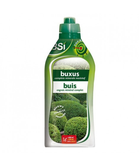 Engrais minéral pour Buis - BSI - Oligo-éléments soluble dans l'eau - 1L