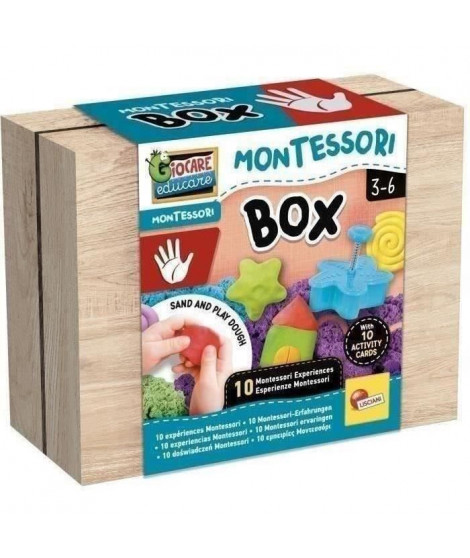 Kit Montessori tactile avec sable cinétique et moules - LISCIANI -