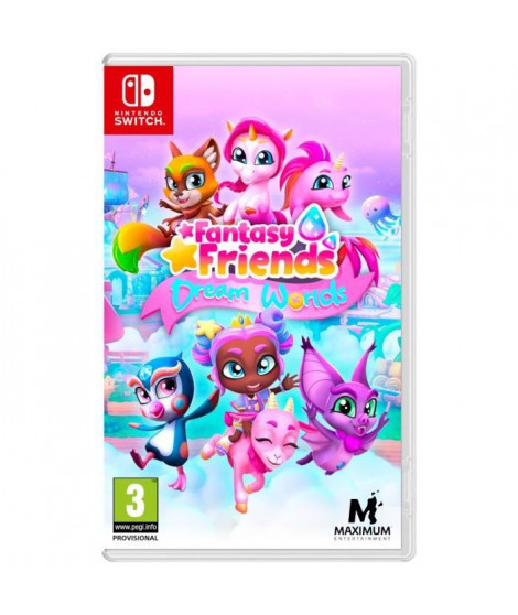 Fantasy Friends Dream Worlds + Cahier de Coloriage - Jeu Nintendo Switch