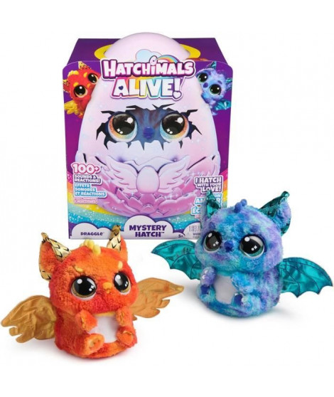 SPIN MASTER DRAGGLE HATCHIMALS ALIVE ECLOSION SECRETE