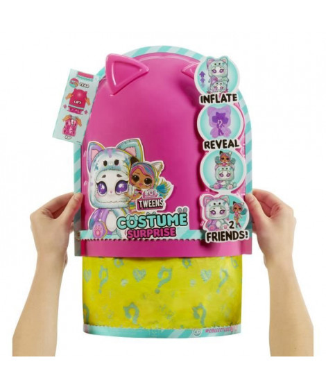 L.O.L. Surprise - Poupée Tweens Costume - Emma Emo - Poupée de 17cm + animal gonflable - Surprise a découvrir