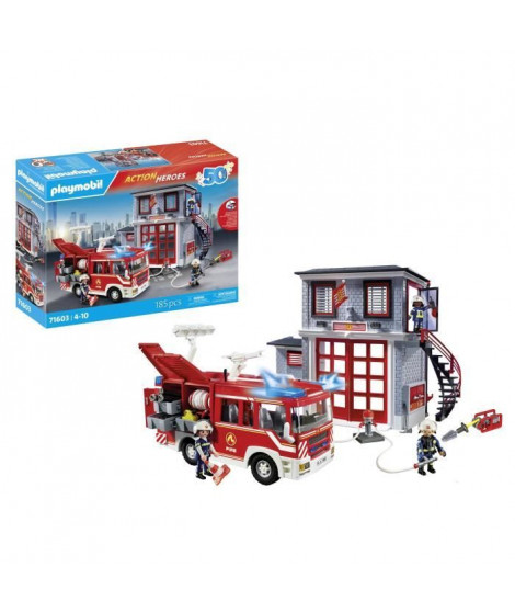 PLAYMOBIL - 71603 - Megaset de pompiers