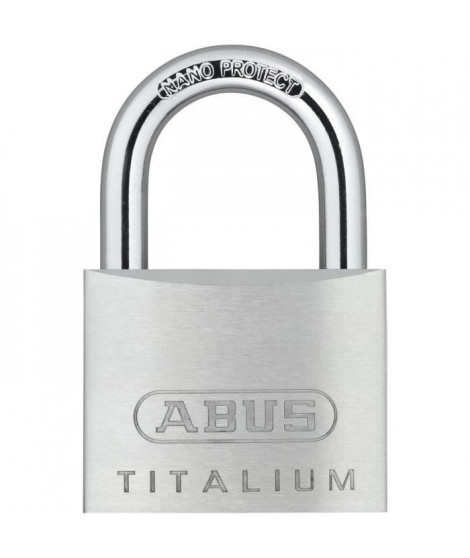 Cadenas - ABUS - 64TI/50 Titalium - Corps aluminium - Clé paracentrique - Risque de vol moyen