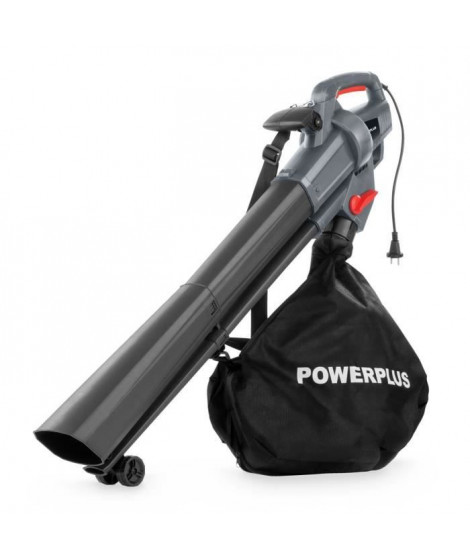 Souffleur de feuilles électrique - POWERPLUS - POWEG9014 - 3300 W - 270 km/h - 40 L - Gris