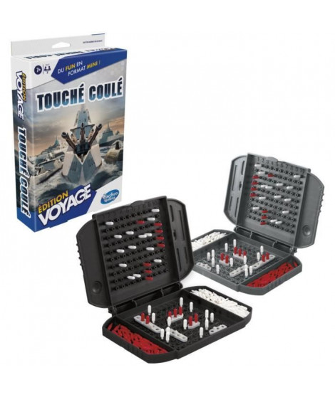Touché coulé Voyage, jeu de société de voyage pour 2 joueurs, jeu de voyage, jeu pour enfants, Des  7 ans, Hasbro Gaming