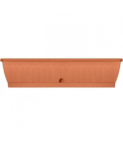 Jardiniere - GARDEN ID Terraflor - Terra 80 cm - Solidité - Réserve d'eau - Recyclé & 100% recyclable - Volume pour plantes.