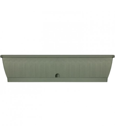 Jardiniere - GARDEN ID Terraflor - Vert de gris 80 cm - Solidité - Réserve d'eau - Recyclé & 100% recyclable - Volume pour pl…