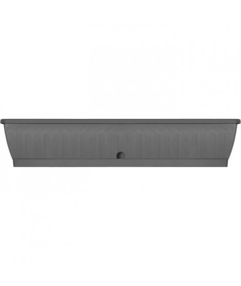 Jardiniere - GARDEN ID Terraflor - Anthracite 100 cm - Solidité - Réserve d'eau - Recyclé & 100% recyclable - Volume pour pla…