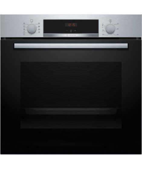 Four intégrable Ecoclean - BOSCH SER4 - HBA534BS3F - Inox - 71 L  - Classe énergie A+ - 59,5 x 59,4 x 54,8 cm