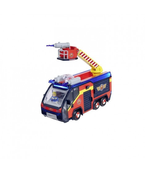 Sam Le Pompier - Camion de pompier - Jupiter - 2 figurines - Sons et lumieres - Plusieurs accessoires - 3 piles incluses