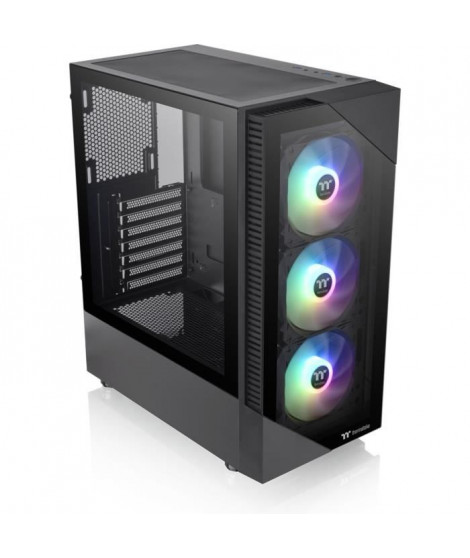 Boîtier PC Moyen Tour sans alim - THERMALTAKE View 200 TG ARGB (Noir) - ATX/Micro ATX - 3x120mm A-RGB - USB 3.0/2.0 - Verre t…