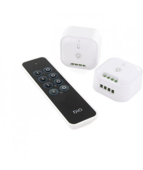 Kit 2 modules éclairage et télécommande - DIO CONNECTED HOME - 54856 - 1000W - DiO 1.0