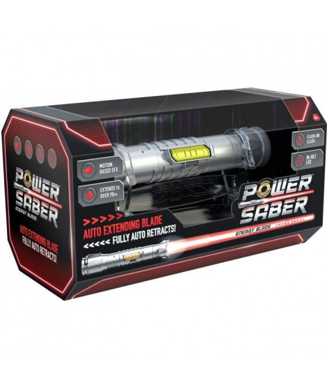 Jeux de rôle - GOLIATH - Power Saber Red - Sabre 1:1 contractable et rétractable! Des 8 ans