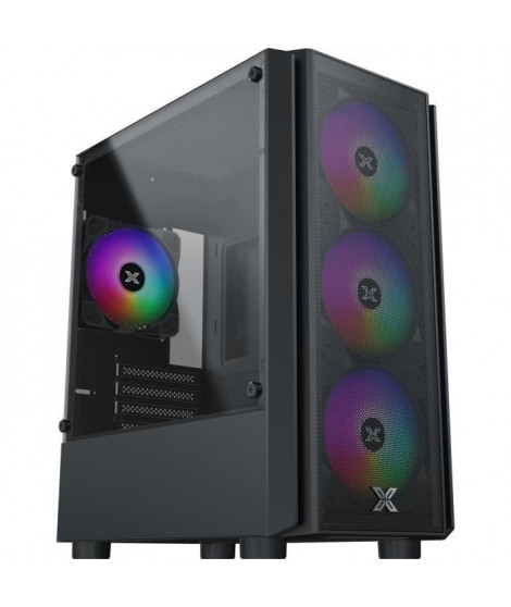 Boîtier PC Mini Tour sans alim - XIGMATEK NYX Air (Noir) - Micro ATX/Mini-ITX - 4x120mm RGB Fixe - Mesh - USB 3.0/2.0