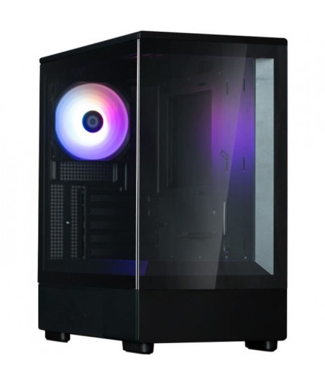 Boîtier PC Mini Tour sans alim - ZALMAN P10 (Noir) - Micro ATX/Mini-ITX - 1x120mm A-RGB - USB-C/3.0/HD Audio - Verre trempé