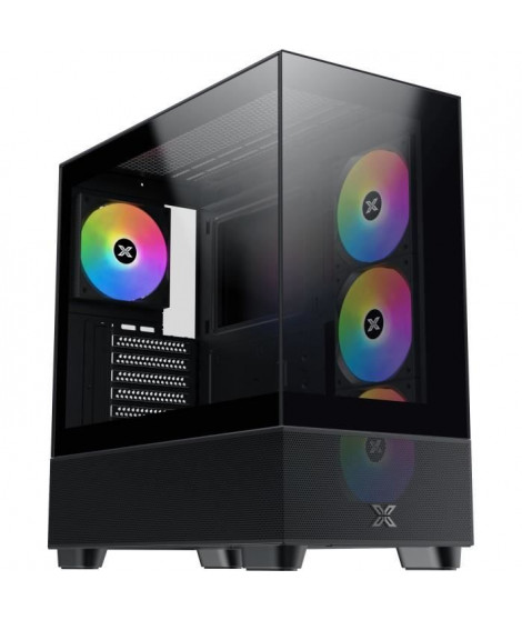 Boîtier PC Moyen Tour sans alim - XIGMATEK Endorphin Air V2 (Noir) - E-ATX/ATX - 4x120mm A-RGB - USB-C/3.0/2.0 - Verre trempé