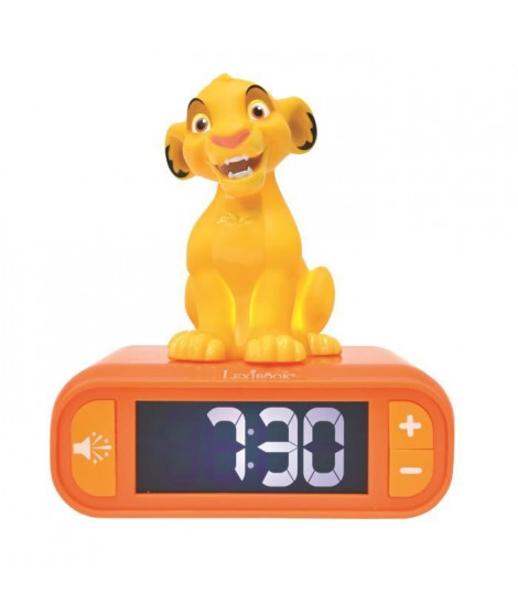 Réveil veilleuse digital LEXIBOOK - Simba - 3D lumineux et sonore - Jaune - Enfant