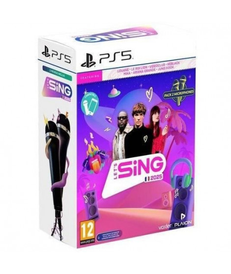 Let's Sing 2025 + 2 Micros - Jeu PS5