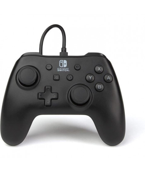 Manette Filaire - POWER A - Nintendo Switch - Noir mat